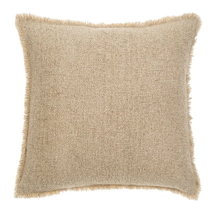 Fringed Boucle Pillow - Off White