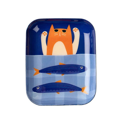 Indaba - Kitty Catch Decorative Enameled Tray