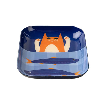 Indaba - Kitty Catch Decorative Enameled Tray