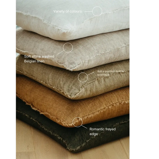 Indaba - Lina Linen Pillow Cover 24”