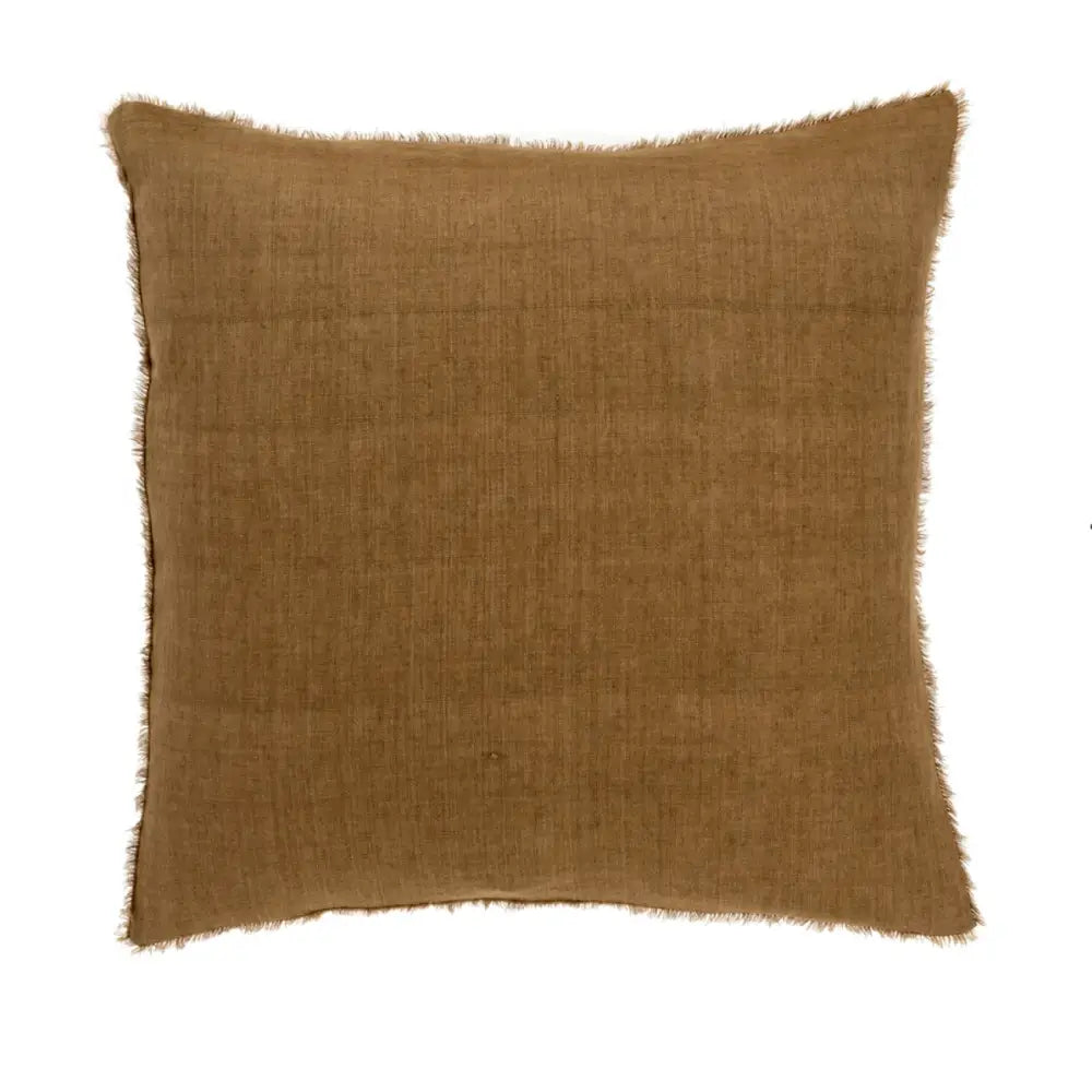 Indaba - Lina Linen Pillow Cover 24” Tawny