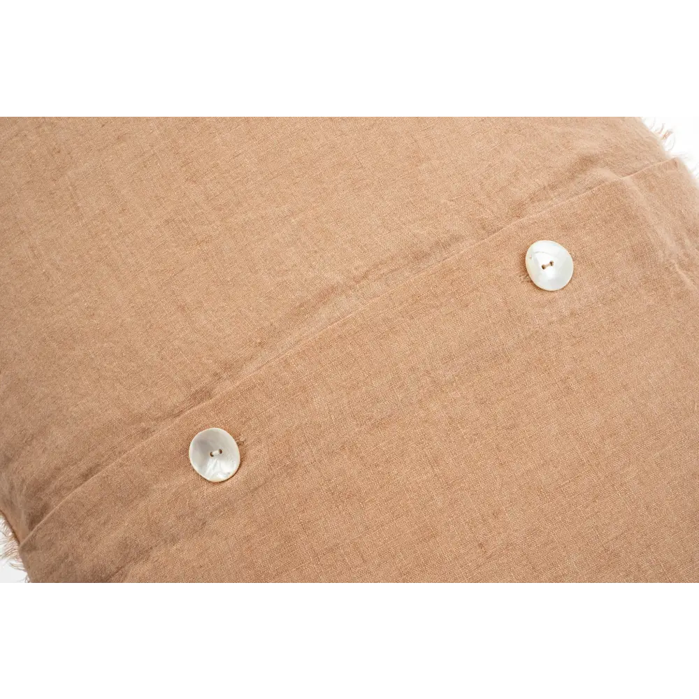 Indaba - Lina Linen Queen Duvet Set Terracotta
