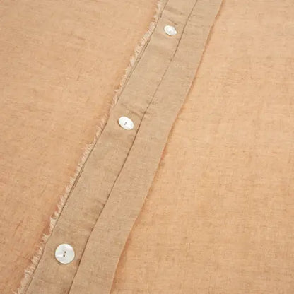 Indaba - Lina Linen Queen Duvet Set Terracotta