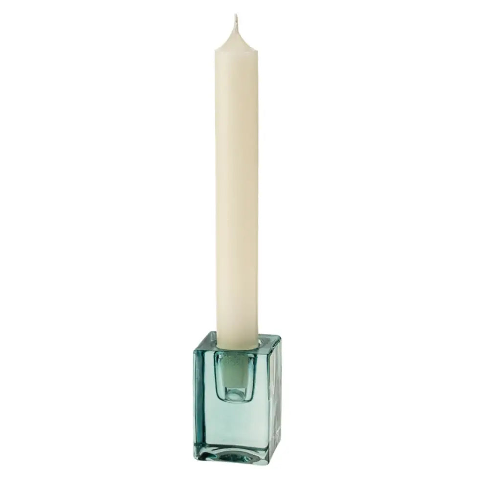 Luca Glass Candle Holder Blue - PABOOM