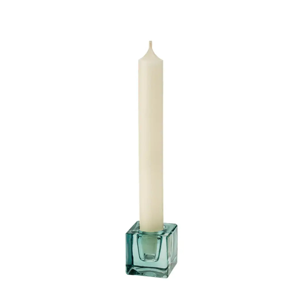 Luca Glass Candle Holder Blue - PABOOM