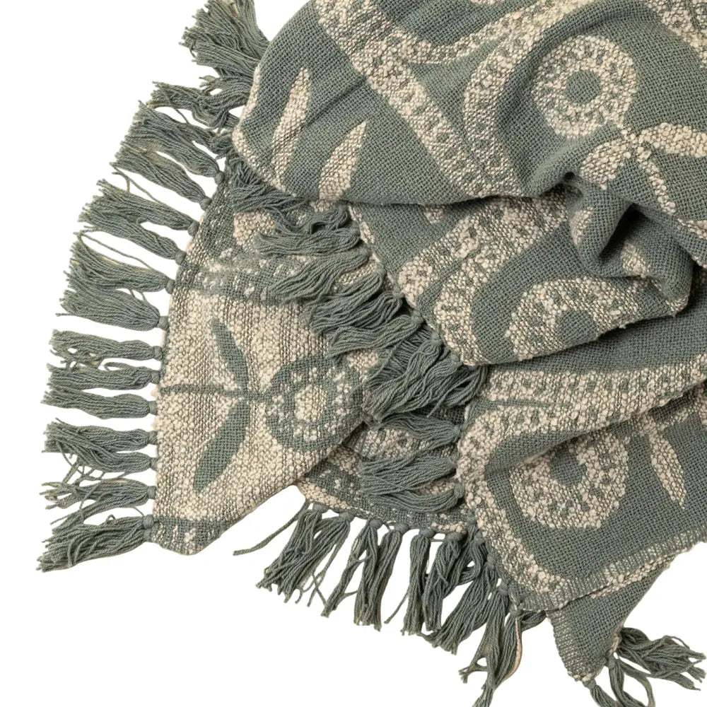 Indaba - Marigold Throw Blue