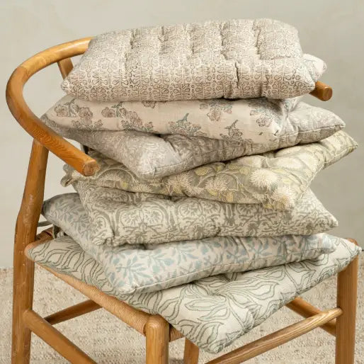 Indaba - Nori Block Print Chair Pad