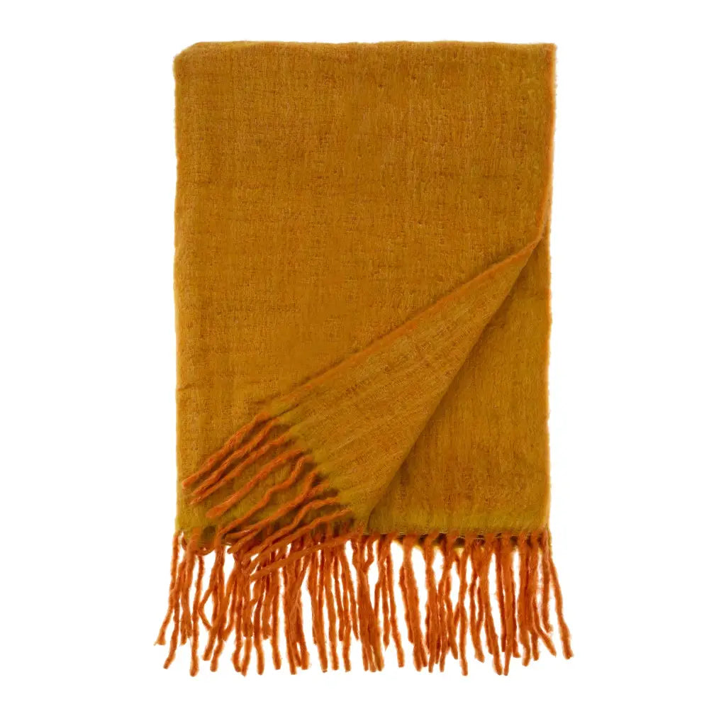 Indaba - Oslow Wool Blend Throw Turmeric