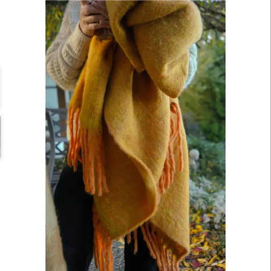Indaba - Oslow Wool Blend Throw Turmeric