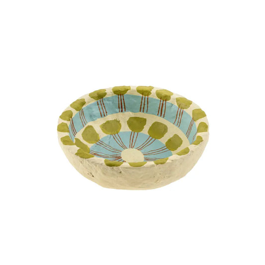 Indaba - Painted Paper Mache Mini Bowl