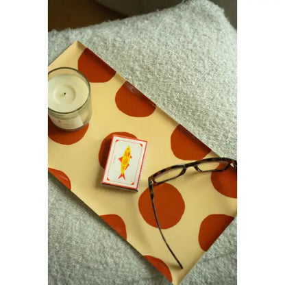 Indaba - Polka Dot Decorative Enameled Tray