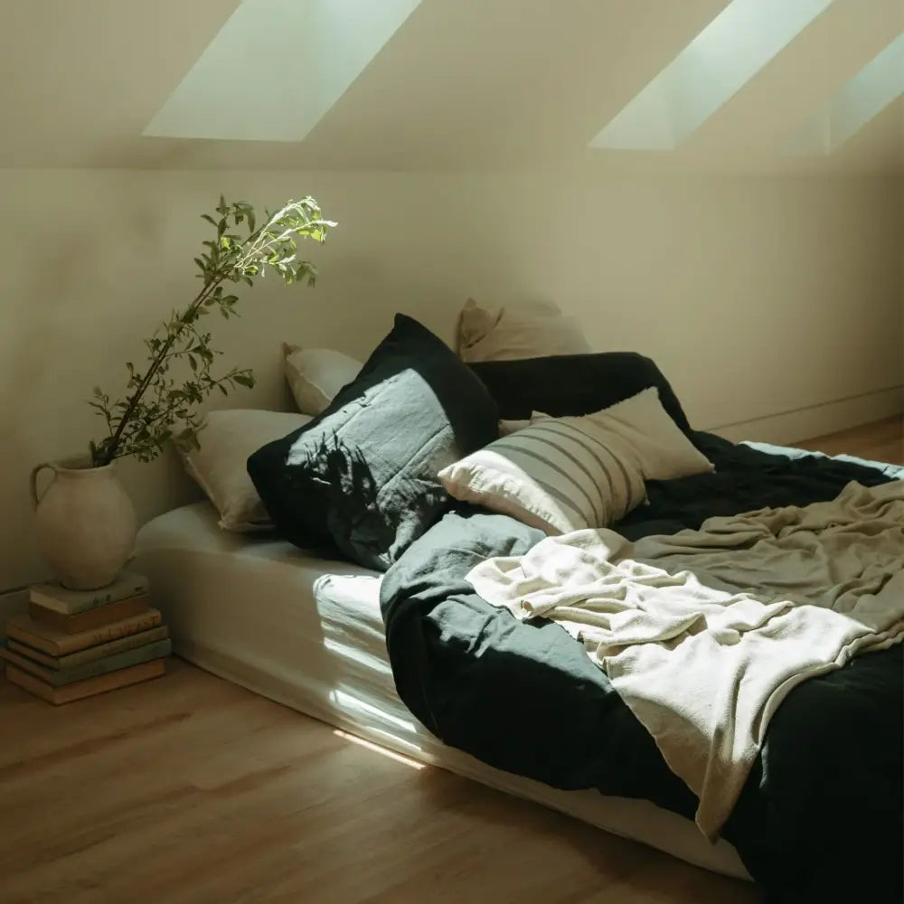 Provence Linen Bed Blanket - PABOOM