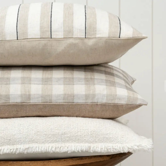 Seaside Stripe Linen Pillow - PABOOM