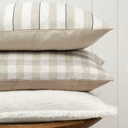 Seaside Stripe Linen Pillow - PABOOM