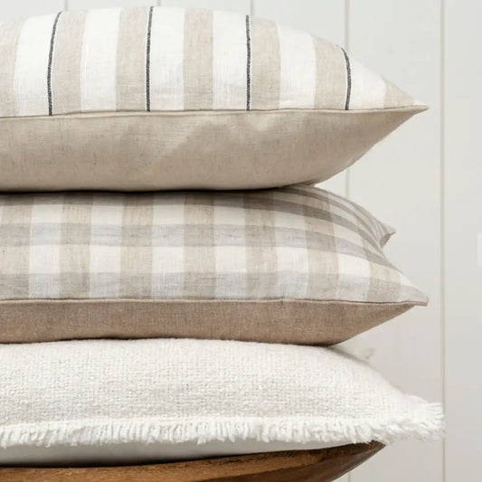 Seaside Stripe Linen Pillow - PABOOM