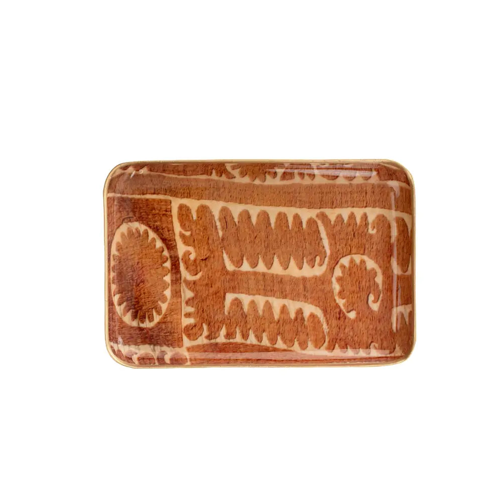 Indaba - Sunset Suzani Enameled Tray