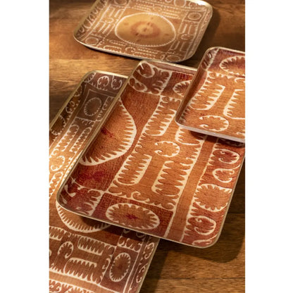 Indaba - Sunset Suzani Enameled Tray