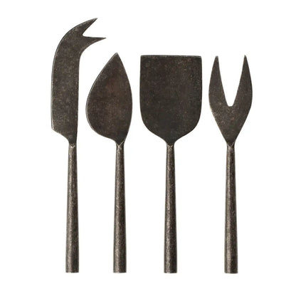 Tides Tumbled Black Cheese Knives - PABOOM