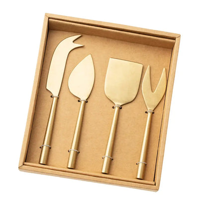 Tides Tumbled Gold Cheese Knives - PABOOM