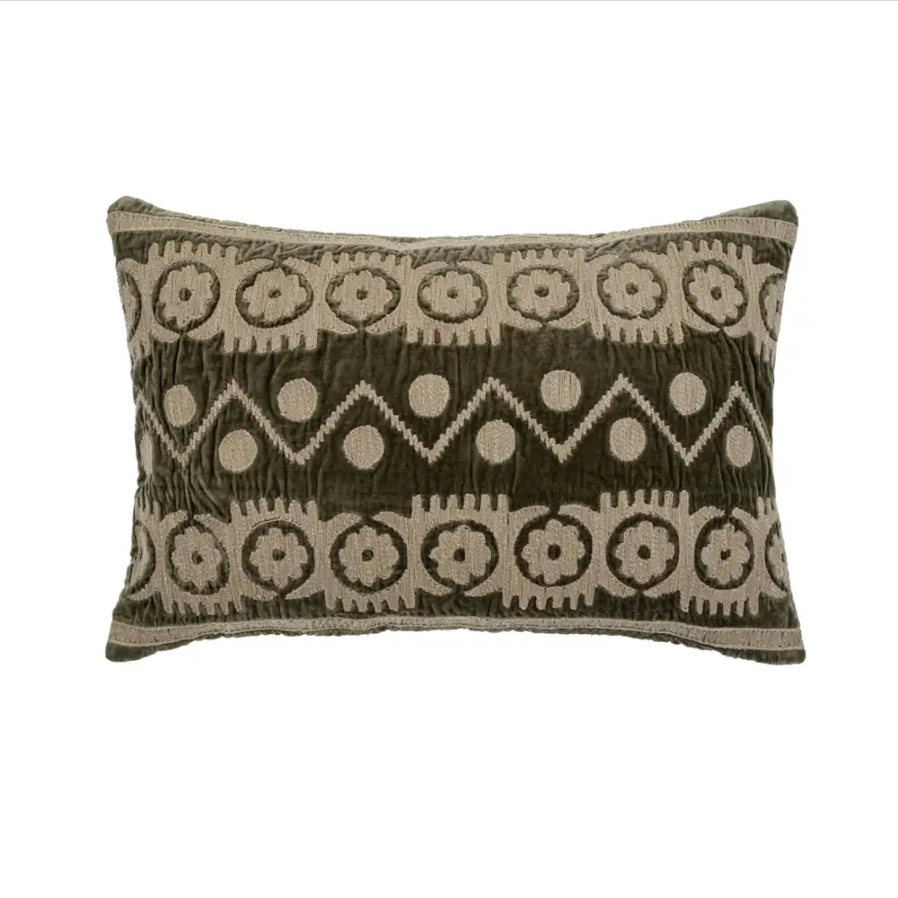 Indaba - Velvet Embroidered Cushion