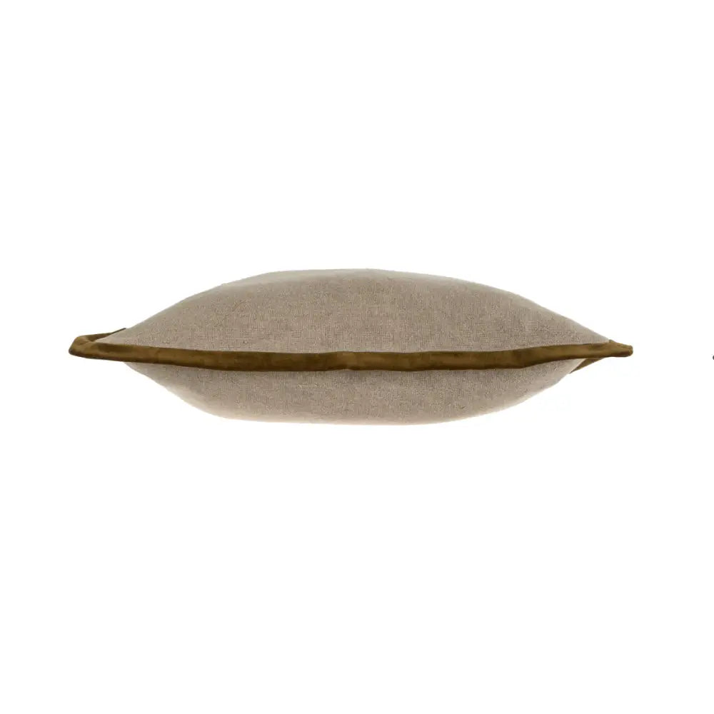 Velvet Trim Pillow Green - PABOOM