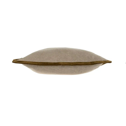 Velvet Trim Pillow Green - PABOOM