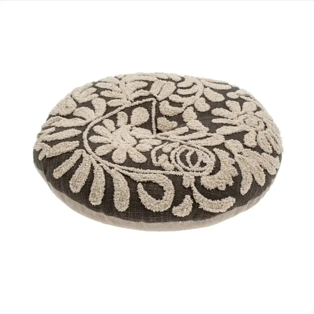 Indaba - Wildflower Round Cushion Charcoal