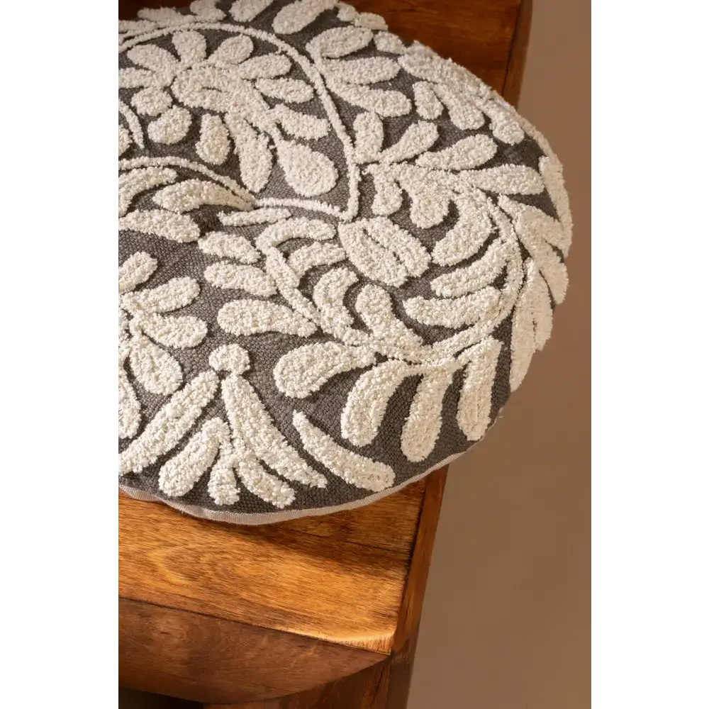 Indaba - Wildflower Round Cushion Charcoal