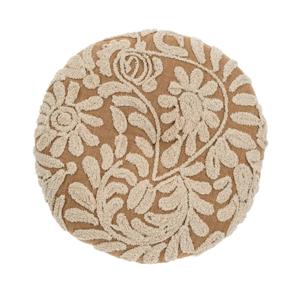 Indaba - Wildflower Round Cushion Sand