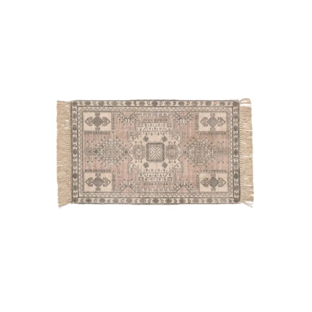 Indaba  Yasmin traditional vintage rug in pink and brown hues - PABOOM