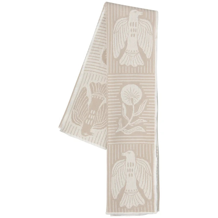 Peregrine dishtowel hanging to show the full pattern repeat – PABOOM