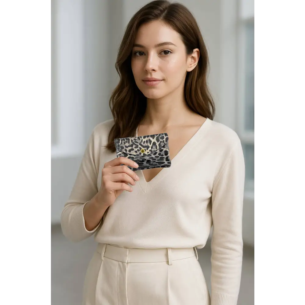 ITALIAN’S LEATHER - Laminated Suede Leather Wallet Katia Plus 220804