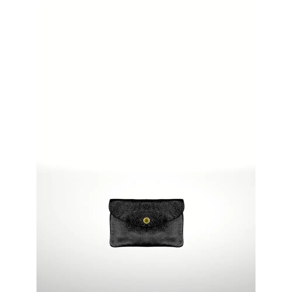 ITALIAN’S LEATHER - Laminated Suede Leather Wallet Katia Plus 220804 Negro