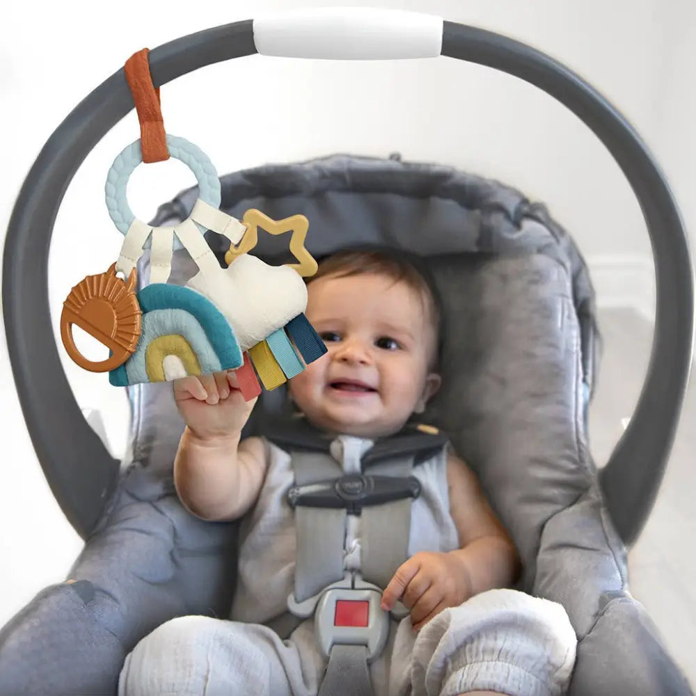 Bitzy Busy Ring™ Teething Activity Toy - High Contrast