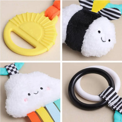 Bitzy Busy Ring™ Teething Activity Toy - Rainbow