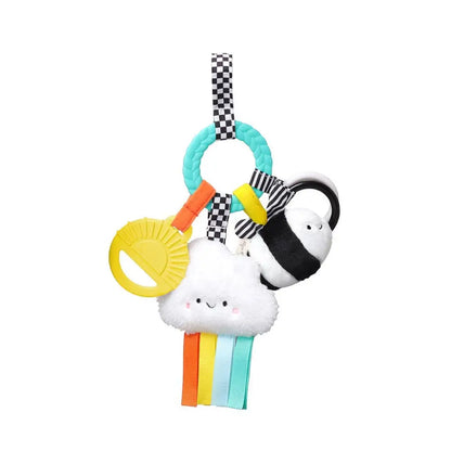Bitzy Busy Ring™ Teething Activity Toy - Rainbow