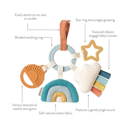 Bitzy Busy Ring™ Teething Activity Toy - High Contrast