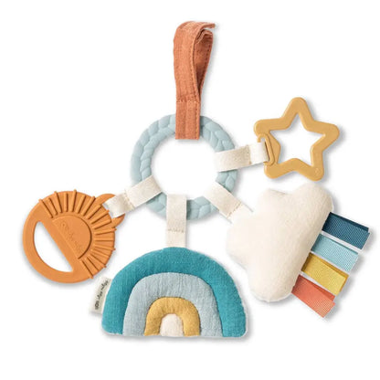 Bitzy Busy Ring™ Teething Activity Toy - High Contrast