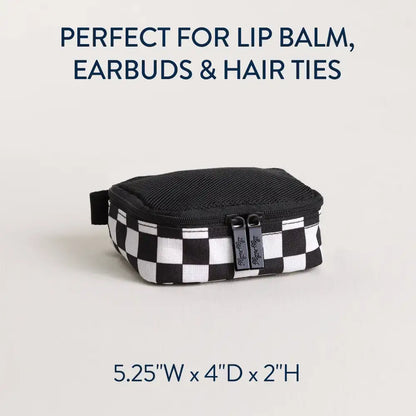 Pack Like A Boss™ Packing Cubes - Black + White Checkerboard