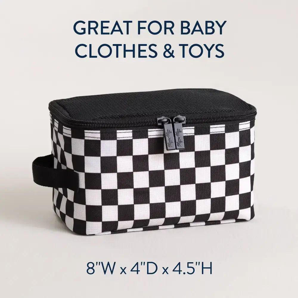 Pack Like A Boss™ Packing Cubes - Black + White Checkerboard