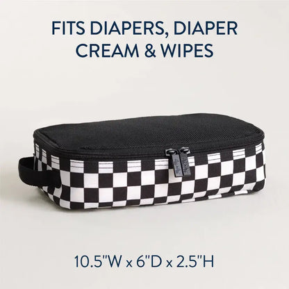Pack Like A Boss™ Packing Cubes - Black + White Checkerboard