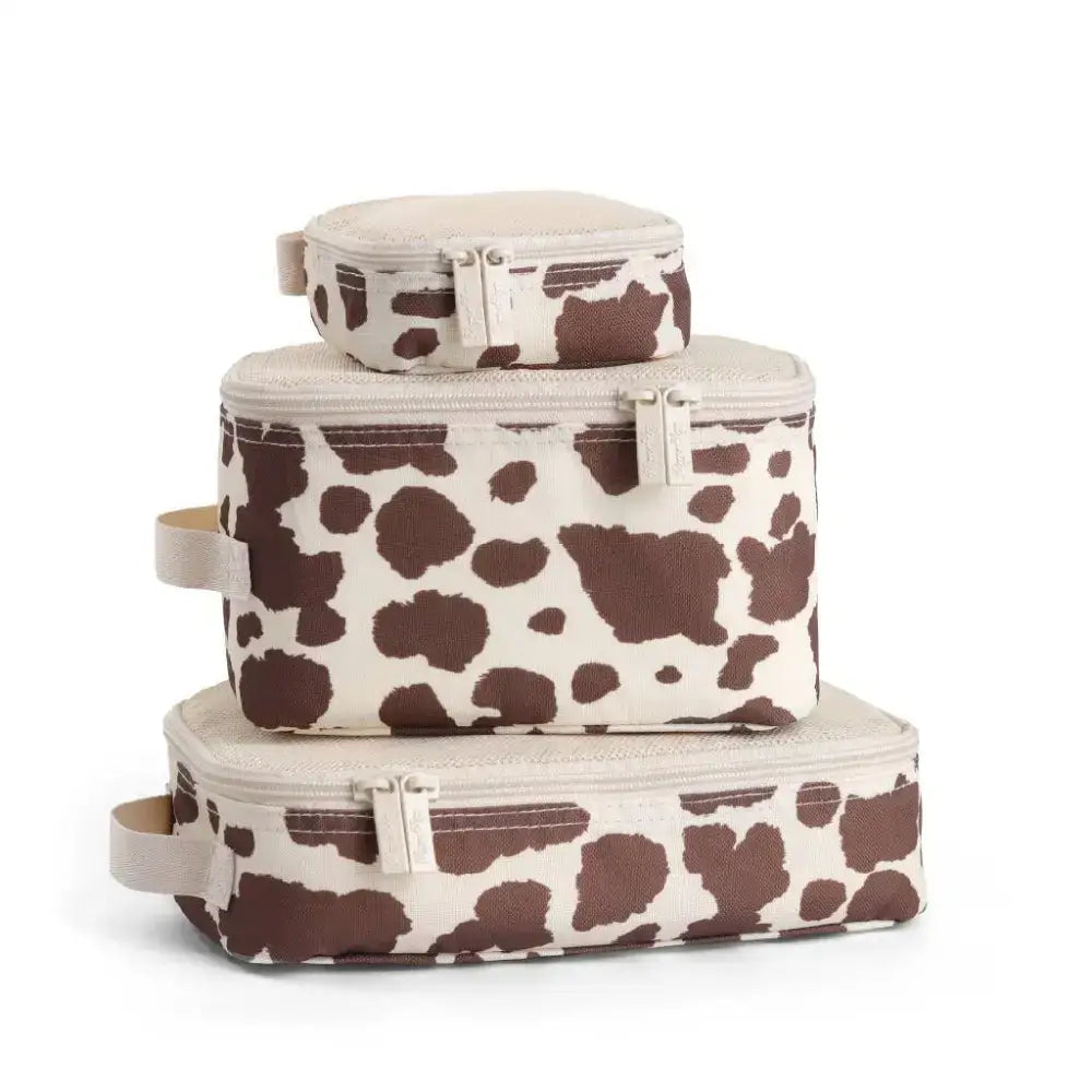 Pack Like A Boss™ Packing Cubes - Giddy Up! Cow Print