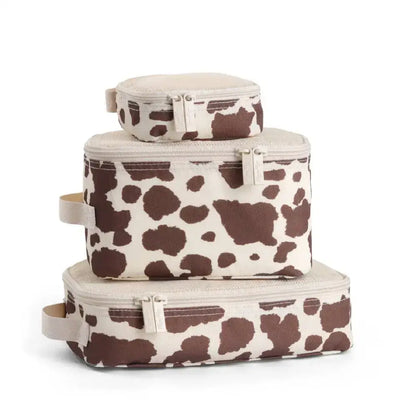 Pack Like A Boss™ Packing Cubes - Black + White Checkerboard