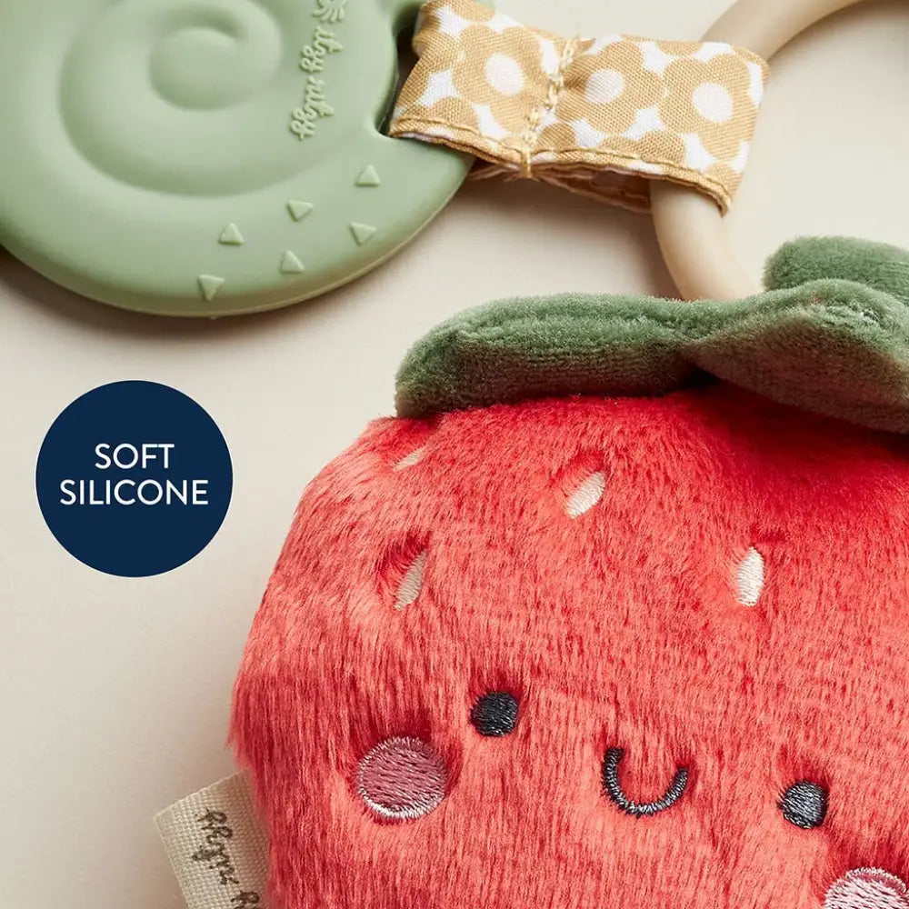 Itzy Pal™ Plush + Teether - Mushroom