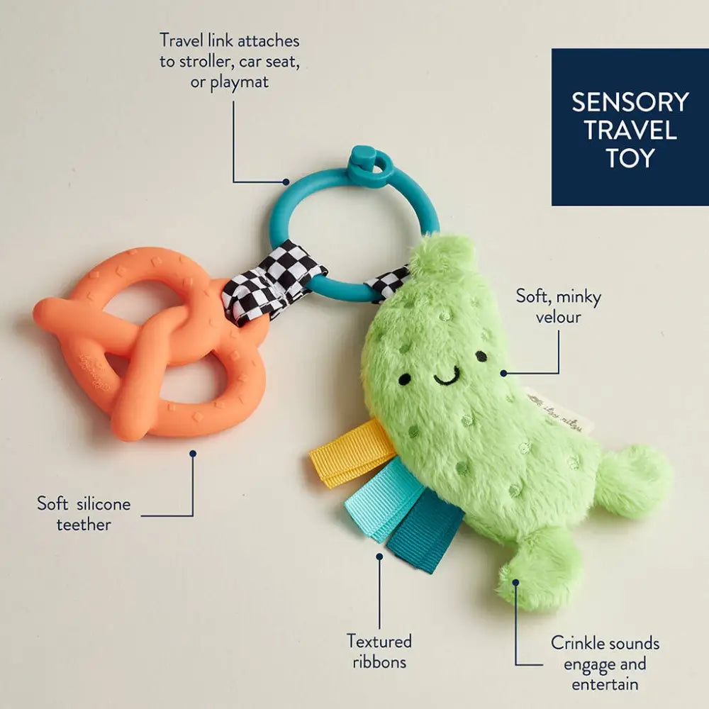 Itzy Pal™ Plush + Teether - Pickle