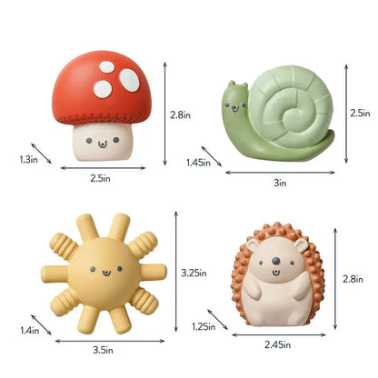 Itzy Ritzy Canada - Squirt™ 4-Pack of Soft Bath Toys