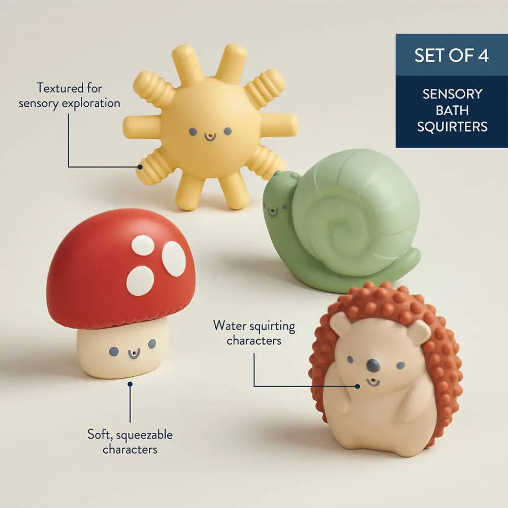 Itzy Ritzy Canada - Squirt™ 4-Pack of Soft Bath Toys