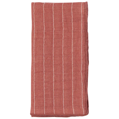 Close-up of the woven texture on the Canyon Rose napkin – PABOOM