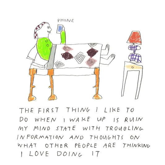 Wake Up With Phone Print - PABOOM