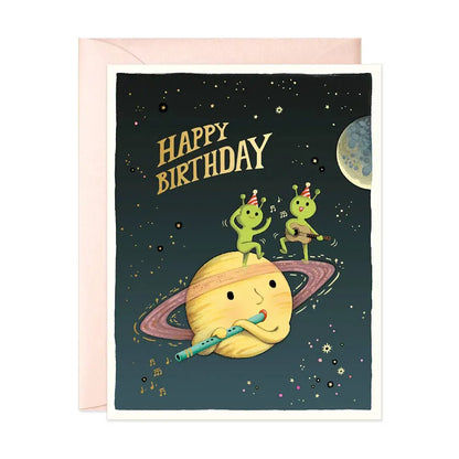 Cosmic Band Birthday Greeting Card - PABOOM